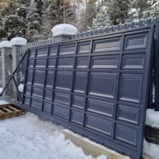 Фото Откатные ворота с Филенкой. СНТ Заозерное-1. 2021г. ЕвроСистемы