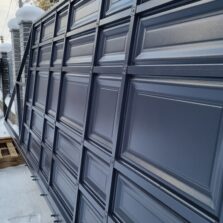 Фото Откатные ворота с Филенкой СНТ Заозерное-1. 2021г. ЕвроСистемы