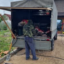 Фото Монтаж Ворот. СНТ Сокол 2 2024г. ЕвроСистемы