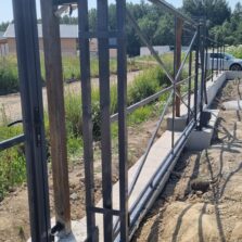 Фото Монтаж Ворот. ОккерВилла 2024г. ЕвроСистемы