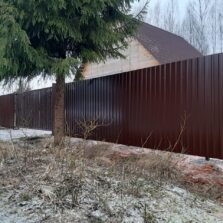 Фото Откатные ворота со встроенной калиткой. Дивенская 2020г. ЕвроСистемы