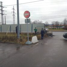 Фото Монтаж Откатных ворот. СКК Петербургский 2019г. ЕвроСистемы