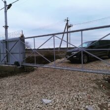 Фото Монтаж откатных ворот на бетонное основание, с автоматикой Came. Федоровское 2019г. ЕвроСистемы