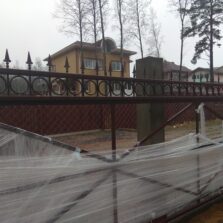 Фото Откатные ворота с Ковкой. КП Кавголовское озеро 2020г. ЕвроСистемы