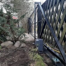Фото Откатные ворота с калиткой. СНТ Павловское-1. 2020г. ЕвроСистемы