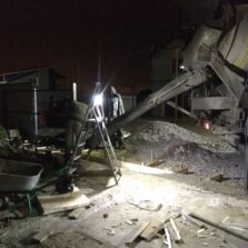 Фото Устройство бетонного основания для Откатных ворот с Сайдингом. Малое Карлино 58. 2020г. ЕвроСистемы